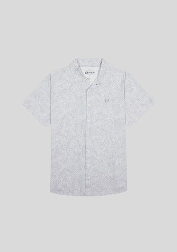 Fico Camisa Manga Corta Fico Casual Estampado Tropical Hombre 3