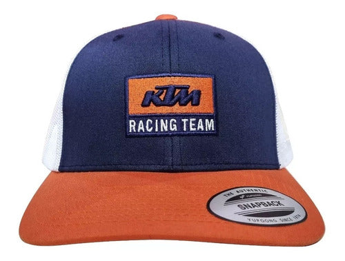 KTM Racing Team Trucker Cap Original White/Blue/Orange Avant 1