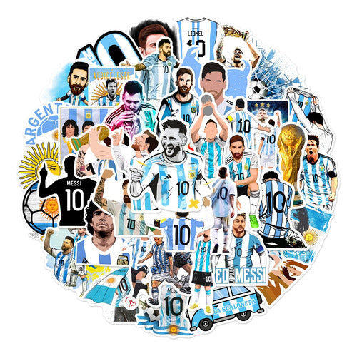 Stickers Autoadhesivo  Argentina  Mundial  X 50 1