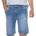 Men's Celeste Golden Bermuda Shorts with Distressed Details 0