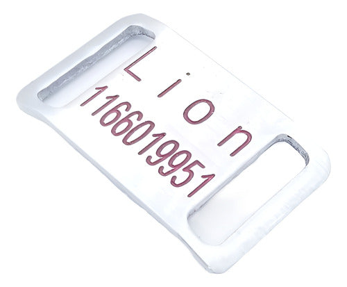 MEDALLAS PARA PERROS Dog Tag Slider (Model 28) Size 25x45mm, Collars 2cm 0