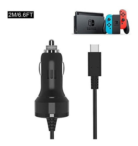 Fyoung Car Charger for Nintendo Switch and Switch Lite, Ada 1