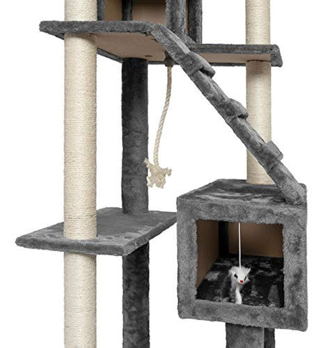 Furhaven Tiger Tough Cat Tree House | Árbol De Gato Furhaven Mascota 1