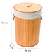 FR Bamboo Laundry Organizer Basket with Lid 1