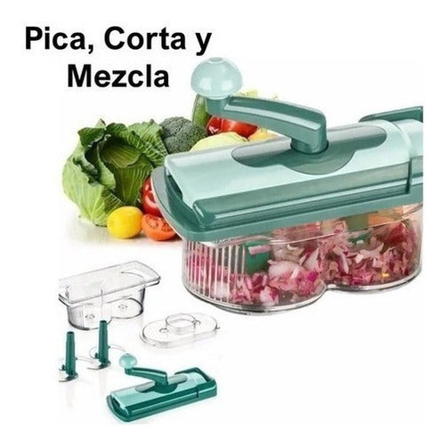 Nicer Dicer Fusion Picador Cortador Mezclador De Verduras Y Frutas 1