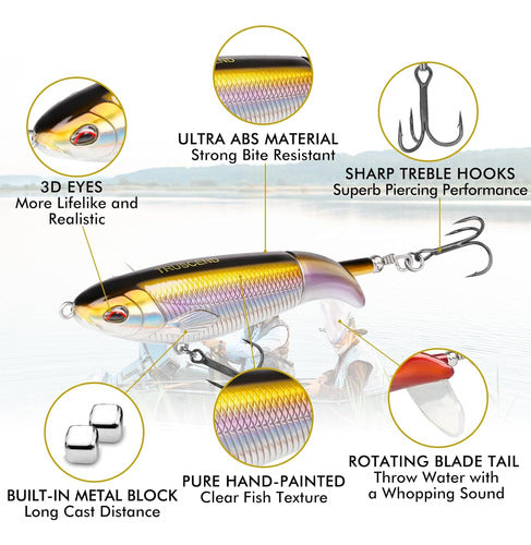 Truscend Freshwater or Saltwater Topwater Fishing Lures 1