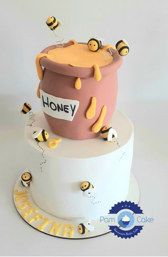 Pamcake Torta Artesanal Cumpleaños Abeja Miel Bee Abejas 2