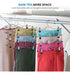 Zober Space-Saving Hanger for 4 Pants, Skirts, or Ties 2