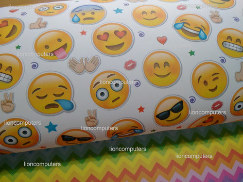 Cartulina Bifaz Emojis New Twitter Model 70x50 cm 10 Sheets 0