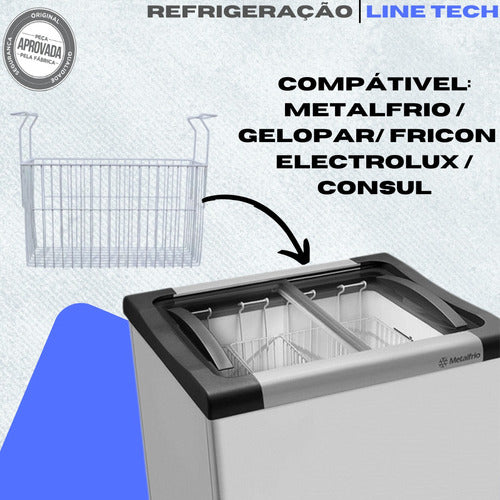 Kit 6 Cesto E 6 Separador De Frutas Picolé Freezer Metalfrio 6