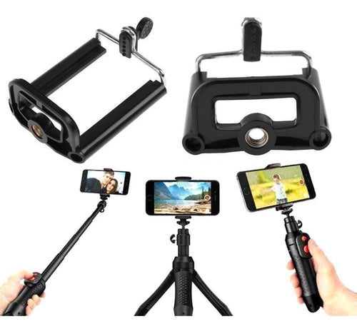 Cell Phone Adapter Support for Tripod and Monopod Rod Thread 3