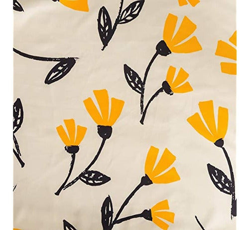 Dada Bedding Yellow Fleur Floral Juego De Funda Nórdica - Go 3