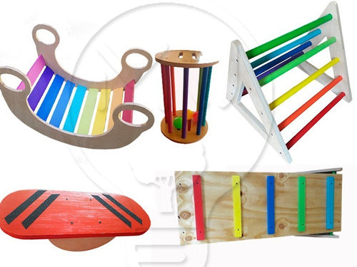 MJ Maderas Balancin Hamaca + Tabla Montessori Combo Oferta 5