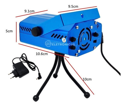 Canhão Laser Projetor Raios Holográfico Luz Led Pontilhados 1