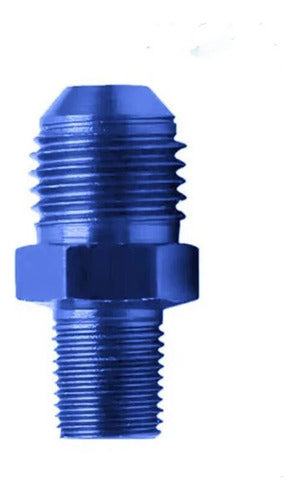 Performance Union Conexión Recta 1/8 NPT - AN6 Azul Acople 1