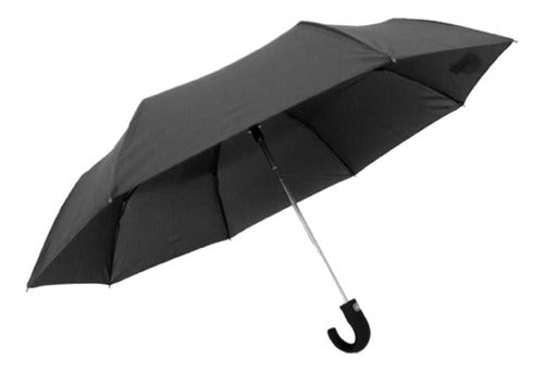 Lefran Mini Automatic Windproof Umbrella LF-6B Black 0