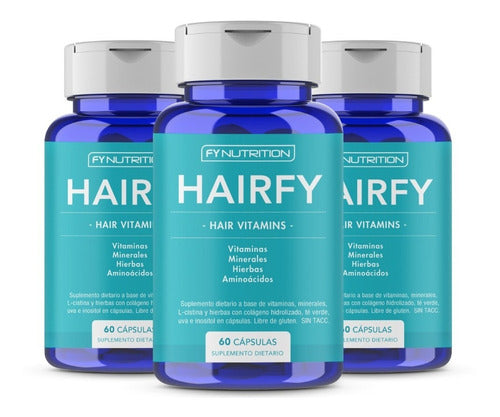 Hairfy - Vitaminas Anti Caída Cabello Pelo - Biotina X180 0