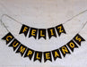 Combo Cumple Banderin Globos Numeros Dorado Negro 3