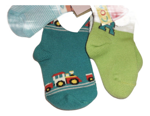 Pack of 4 Pairs of Baby Ankle Socks - Coa Coa 2