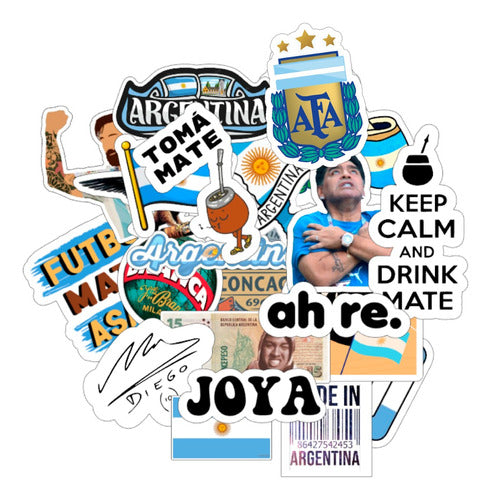 World Cup Messi Argentina Stickers Set - Deco Thermo Cell Mate 11