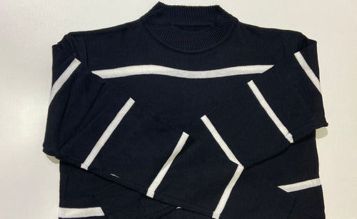Oversize Bremer Soft Striped Women's Sweater 10