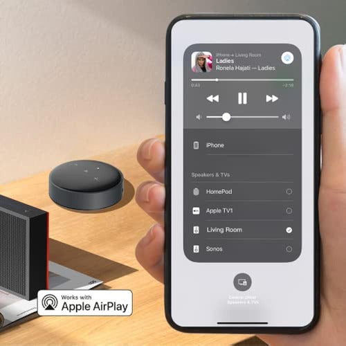 Wiim Mini Airplay2 Wireless Audio Streamer, Multiroom Stereo 2