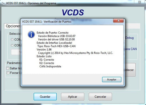 VAG-COM V19.6.1 Update Spanish - All Interfaces 2