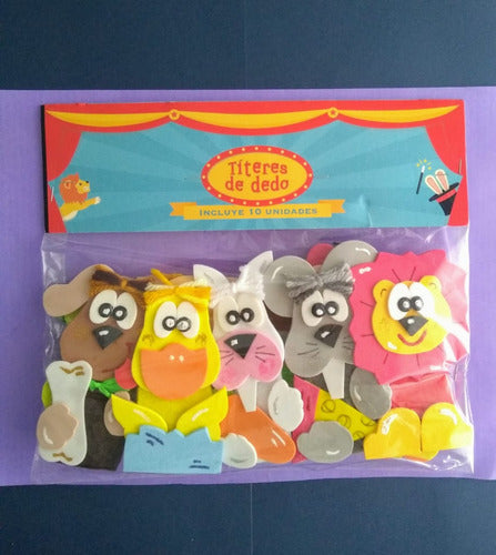 Din Don Animal Finger Puppets - Pack of 10 Units Set 2 2