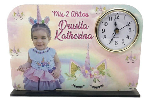 Servifot 10 Souvenir Reloj Centro De Mesa Cumpleaños Infantil 0