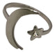 Mariann Moon Adjustable Luna Y Estrella Stainless Steel Ring 4