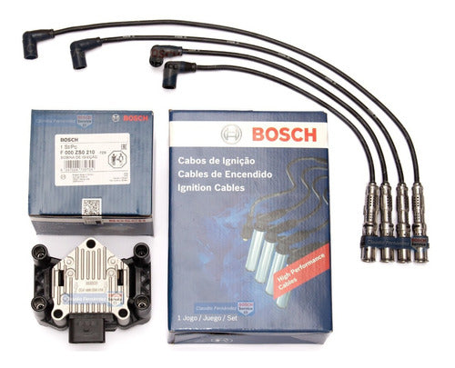 Ignition Coil + Spark Plug Wires Bosch Vw Suran 2009-2014 0