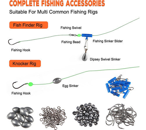 Kit Pesca 253 Piezas. Accesorios Pescadores. 5