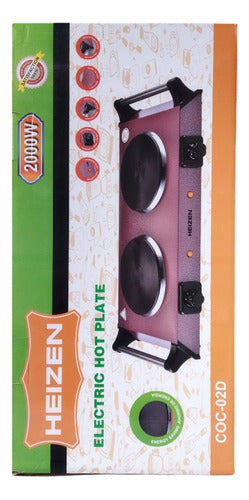 Heinzen Electric Cooktop 2 Burners COC-02D 2