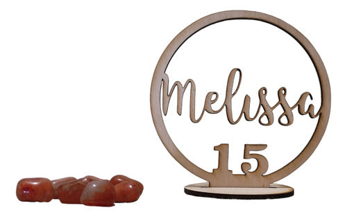 Centros De Mesa 15 Años Pack 10 Unidades 15 Cm Personalizado 0