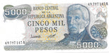 Billete 5000 Pesos Ley Bottero 2467 Tirada Corta Excelente+ 0