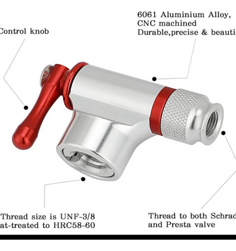 Aleric CO2 Inflator for Bicycles Without Cartridge 2