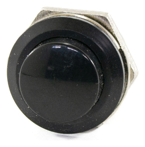 Pack of 20 N.O. Open Round Push Buttons 16mm Hole 19mm External 3A Black 0