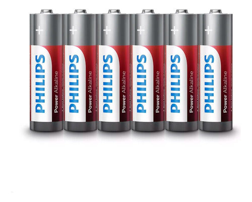 Philips Alkaline Batteries AAA (6 Pack) LR03P2B/97 0