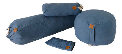 Buddhielementos Kit Zafu + Bolster + Mini Bolster + Almohadila 0