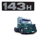 Emblema Letreiro Lateral Scania 143h Nº 384107 1