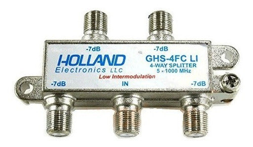 Derivador Splitter Digital Holland 1ghz Ghs-4fcli Tv Led Tda 0