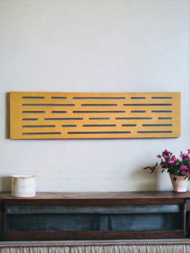 Decorative Panel Divider Screen with 2 Vertical Lines 4