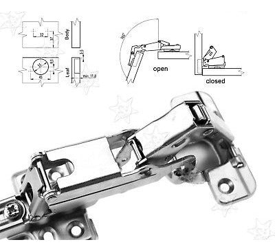 High-Quality 165° Kitchen Cabinet Hinge Set 3