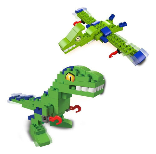 Rasti Dinos 2 En 1 Dinosaur Velociraptor 72 Pieces 1