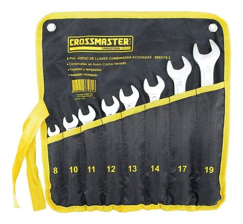 Crossmaster Juego 8 Llaves Combinadas Milimetricas 8 - 19 Mm 0