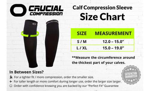 Crucial Compression Calf Compression Sleeves for Men and Women 1