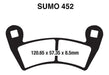 4x Sumo 452 Pastillas Freno D+t Polaris Rzr Xp 1000 (14-15) 2