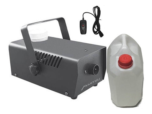Smoke Machine 600 Remote + 5 Lts Smoke Liquid Bundle 1
