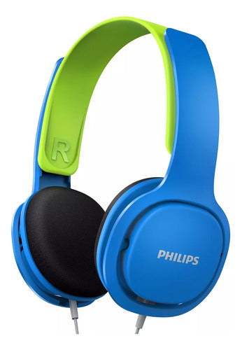 Auriculares Para Niños Philips Shk2000 3,5mm Azul/ Verde 0