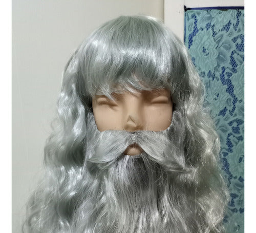 Peluca Y Barba Tipo Gris Style By La Parti Wigs 5